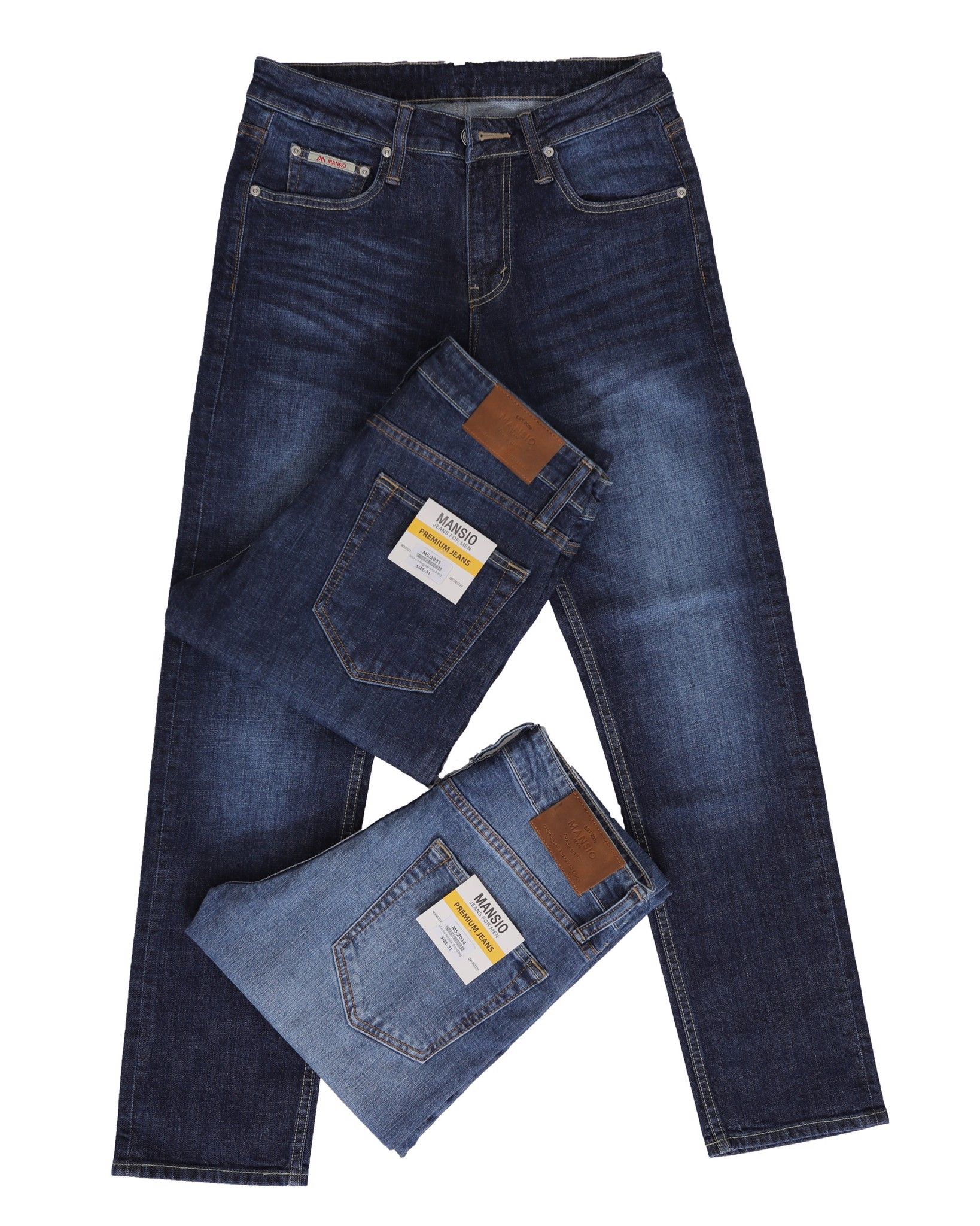 Quần jeans nam VNXK Form 511 suông đứng co giản xanh thời trang 2030
