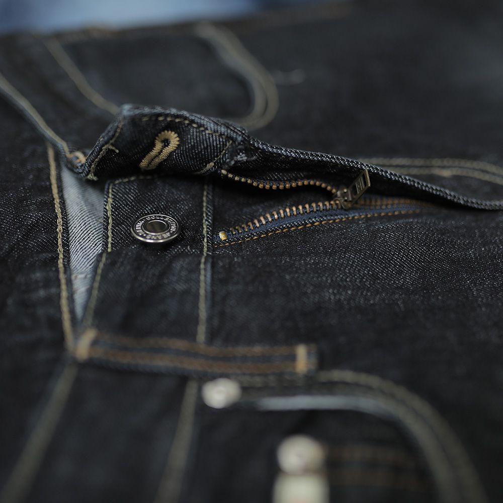Quần jeans nam VNXK Form 511 suông đứng co giản nhẹ xanh đen indigo 2032