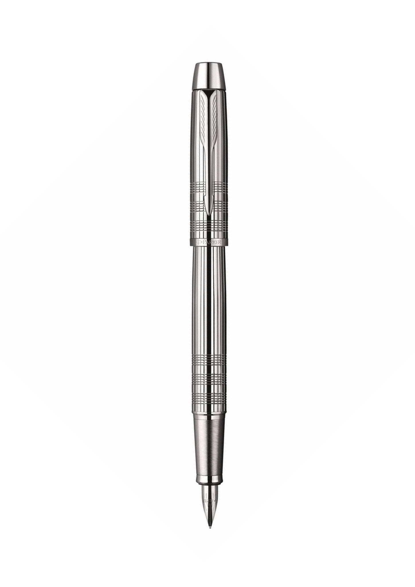 Bút Máy Parker IM Premium Shiny Chrome Chiselled CT FP