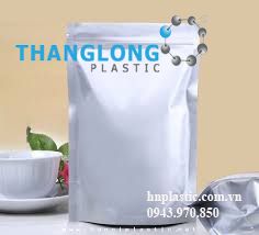 Túi zipper bạc đáy đứng 1kg