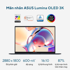 Laptop ASUS ZenBook 14 OLED UX3405MA-PP151W (Intel Core Ultra 5 125H | 16GB | 512GB | Intel Arc Graphics | 14' WQXGA+ OLED 100% DCI-P3 | Win 11)