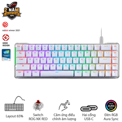 Bàn phím cơ Asus ROG Falchion Ace White