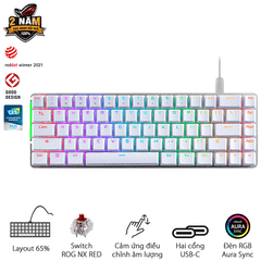 Bàn phím cơ Asus ROG Falchion Ace White