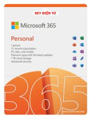 Phần mềm Microsoft 365 Personal | 12 tháng | Dành cho 1 người| 5 thiết bị/tài khoản | Word, Excel, PowerPoint | 1TB OneDrive | Key ESD điện tử (Mua nhận ngay)