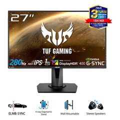 Màn hình ASUS TUF Gaming VG279QM 27 inch FHD IPS 280Hz G-SYNC 1ms HDR