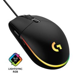 Chuột Gaming Logitech G102 LightSync Gen 2 RGB Đen (910-005802)