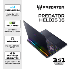 Laptop Acer Predator Helios 16 PH16-72-95ZM (i9-14900HX | 32GB | 2TB | GeForce RTX™ 4080 12GB | 16' QHD MiniLED 250Hz 100% DCI-P3 | Win 11)