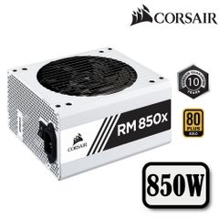 Nguồn máy tính Corsair RM850x  80 Plus Gold - Màu trắng (CP-9020188-NA)