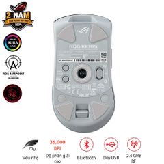 Chuột Gaming ASUS ROG Keris Wireless Aimpoint White