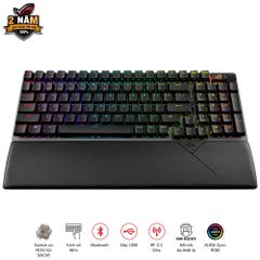 Bàn Phím cơ ASUS ROG STRIX SCOPE II 96 wireless NX Snow switch