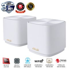 ASUS ZenWiFi XD4 (2PK) White AX1800 WiFi 6 2 băng tần