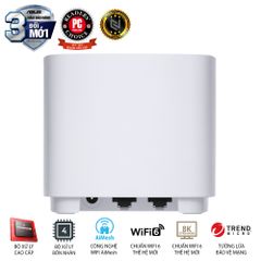 ASUS ZenWiFi XD4 (2PK) White AX1800 WiFi 6 2 băng tần