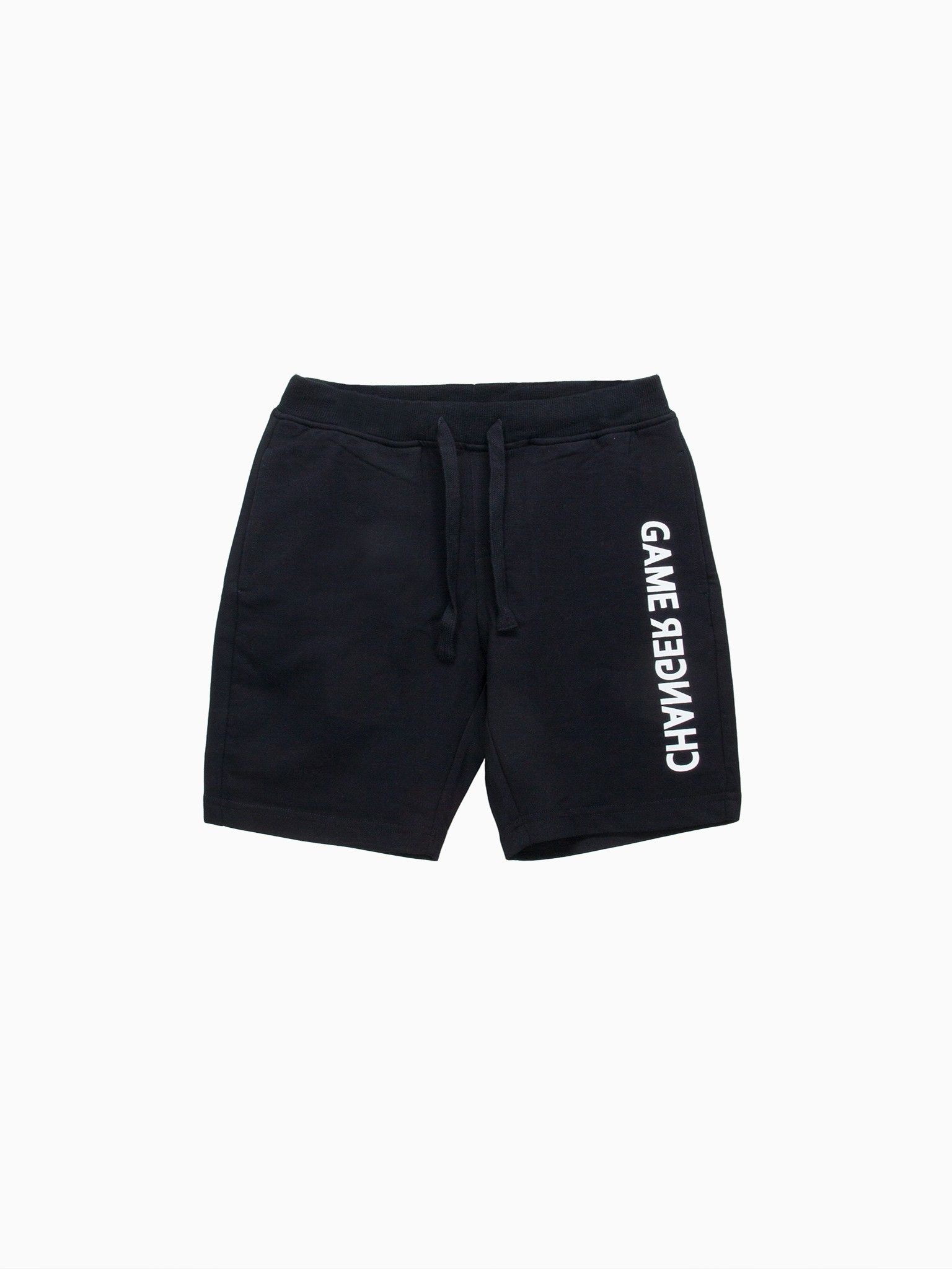 Quần short bé trai mầu đen chữ trắng - Blue Seven