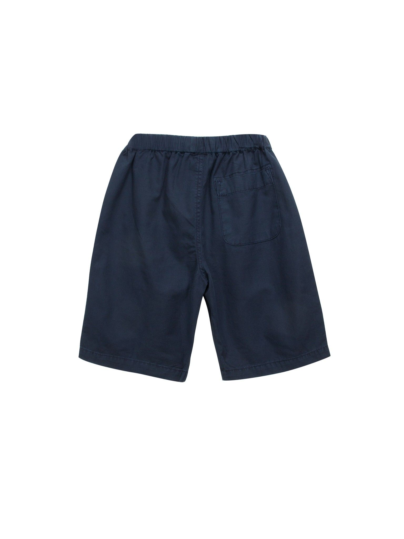 Quần short kaki cạp chun navy - Blue Seven