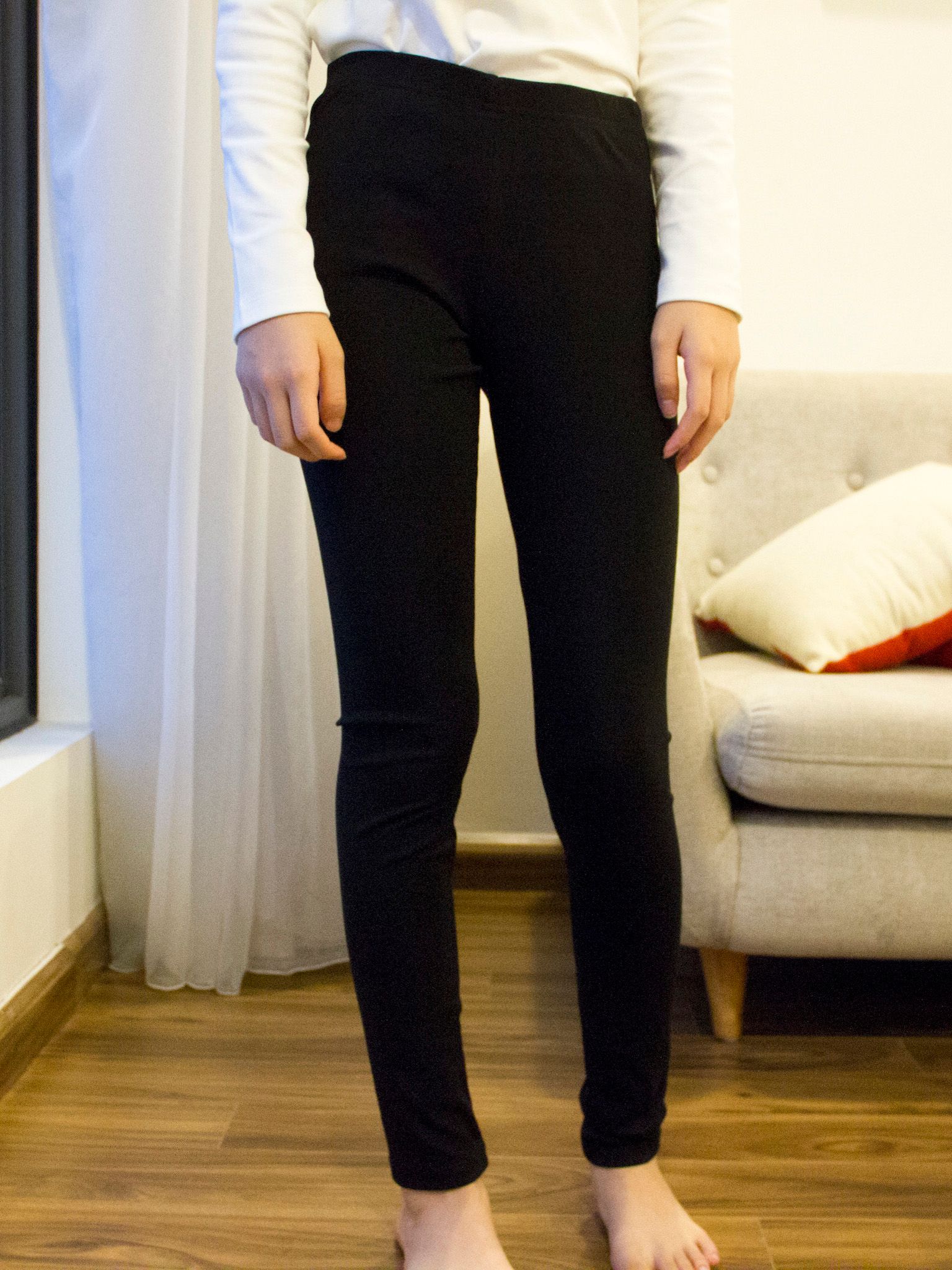 Quần legging bé gái màu đen - Blue Seven