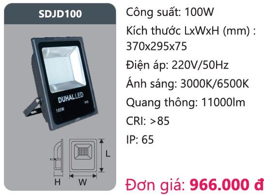 PHA LED 100W DUHAL SDJD100