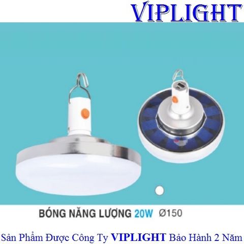  BÓNG ĐÈN LED NĂNG LƯỢNG MẶT TRỜI 20W - TÍCH HỢP SẠC PIN 