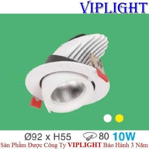  ĐÈN ÂM TRẦN CHIẾU ĐIỂM CHỈNH HƯỚNG AT-42 LED 10W 