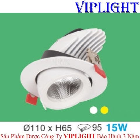  ĐÈN ÂM TRẦN CHIẾU ĐIỂM CHỈNH HƯỚNG AT-43 LED 15W 