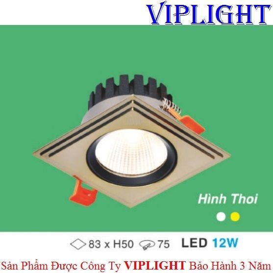 ĐÈN ÂM TRẦN HÌNH THOI LED 12W AT-38 LED 12W