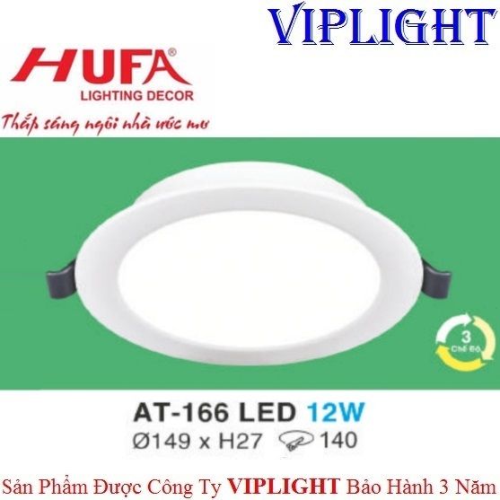 ĐÈN ÂM TRẦN HUFA LED 12W BA CHẾ ĐỘ AT-166 LED 12W TRÒN 3 MÀU