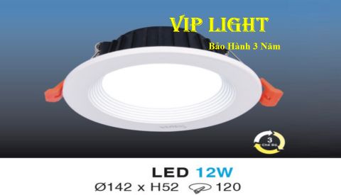  ĐÈN LED ÂM TRẦN 3 BA CHẾ ĐỘ MÀU 12W HUFA AT19 LED 12W 