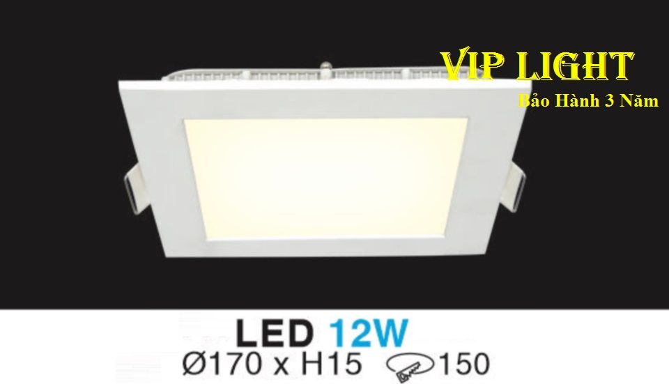 ĐÈN LED ÂM TRẦN VUÔNG SIÊU MỎNG 12W HUFA AT-76 LED 12W