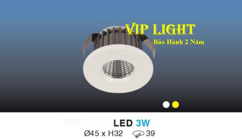  ĐÈN LED DOWNLIGHT ÂM TRẦN MINI 3W HUFA AT-25 LED 3W (SIZE NHỎ) 