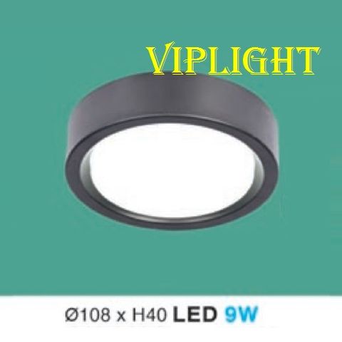  ĐÈN LON GẮN NỔI ÁP TRẦN LED 9W THÂN VỎ ĐEN LT-82 