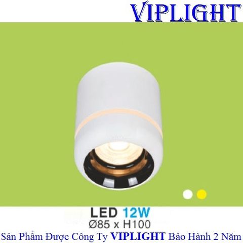  ĐÈN LON LED, ĐÈN LON GẮN NỔI, ĐÈN LON ỐP TRẦN_LED 12W LN-50 