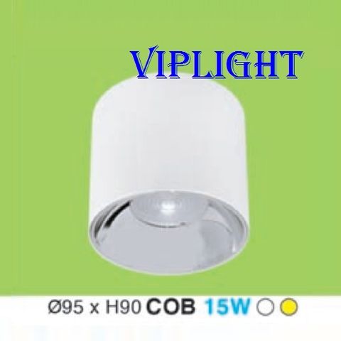  ĐÈN LON LED GẮN NỔI 15W THÂN MÀU TRẮNG 