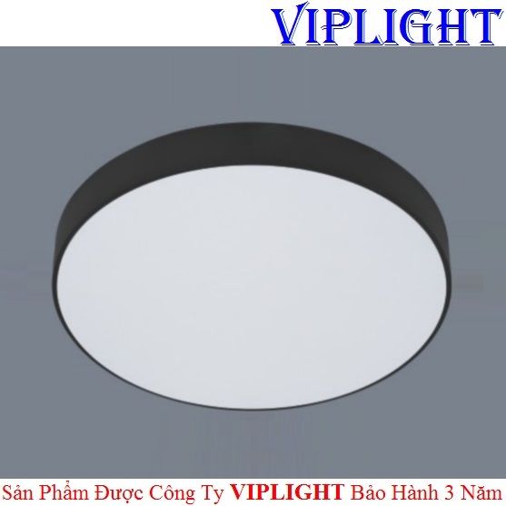 ĐÈN ỐP TRẦN _ GẮN NỔI TRÀN VIỀN LED 22W VỎ ĐEN TRÒN PHI Ø170