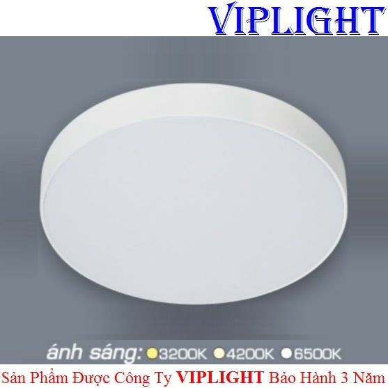 ĐÈN ỐP TRẦN _ GẮN NỔI TRÀN VIỀN LED 22W VỎ TRẮNG TRÒN PHI Ø170