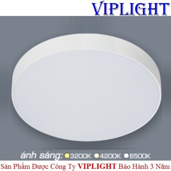 ĐÈN ỐP TRẦN _ GẮN NỔI TRÀN VIỀN LED 32W VỎ TRẮNG TRÒN PHI Ø220