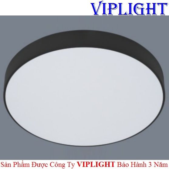 ĐÈN ỐP TRẦN _ GẮN NỔI TRÀN VIỀN LED 40W VỎ ĐEN TRÒN PHI Ø300