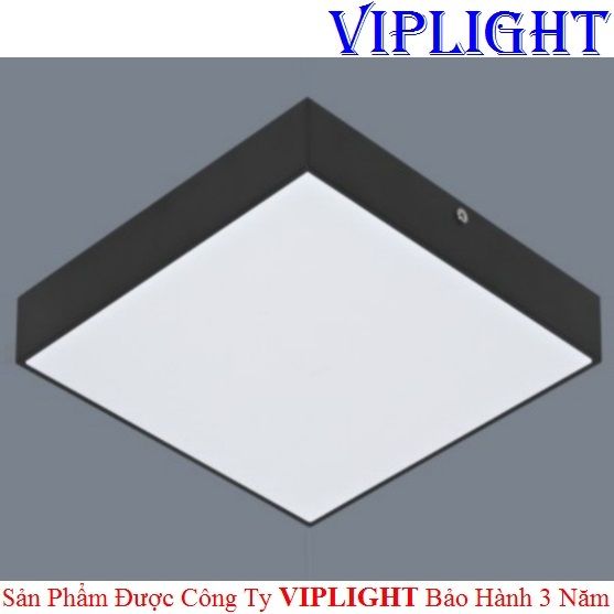 ĐÈN ỐP TRẦN _ GẮN NỔI TRÀN VIỀN LED 40W VỎ ĐEN VUÔNG PHI Ø300