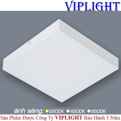  ĐÈN ỐP TRẦN _ GẮN NỔI TRÀN VIỀN LED 40W VỎ TRẮNG VUÔNG PHI Ø300 