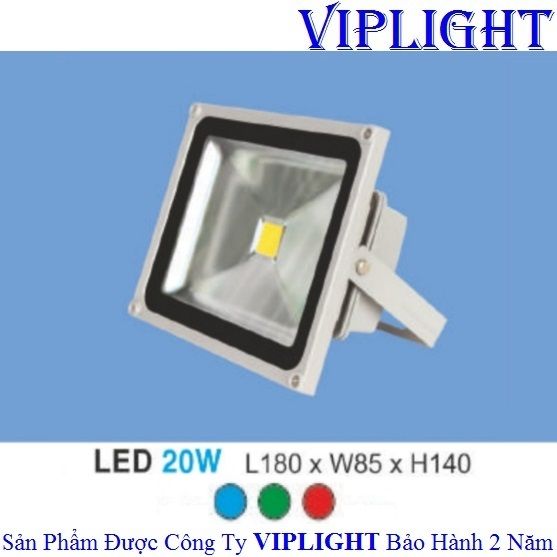 ĐÈN PHA LED 20W HUFA FA-41 ( ÁNH SÁNG XANH LÁ - XANH LAM - MÀU ĐỎ )