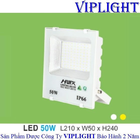 ĐÈN PHA VỎ TRẮNG LED 50W HUFA FAT 50