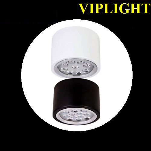 LON LED DOWLIGHT GẮN NỔI 9W VỎ TRẮNG ( ĐEN )