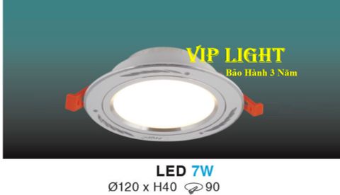  ĐÈN DOWNLIGHT ÂM TRẦN VIỀN BẠC LED BA CHẾ ĐỘ ĐỔI MÀU 7W HUFA AB06 LED 7W - 3 MÀU 