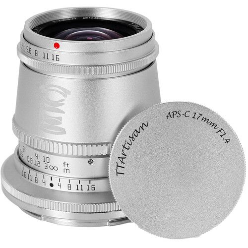 Ống kính Ttartisan 17mm f1.4 for Fuji XF (Silver)