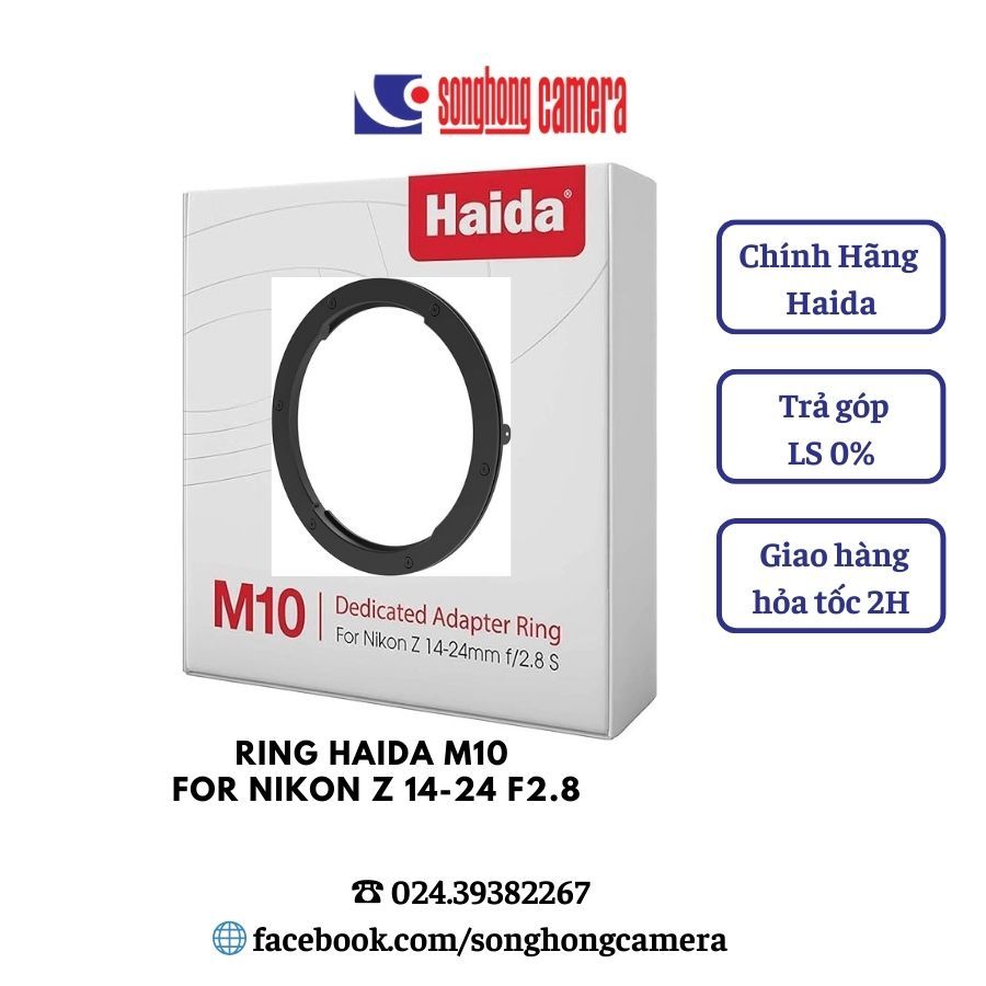 Adapter ring Haida M10 dành cho ống kính Nikon NIKKOR Z 14-24mm f / 2.8 HD4620