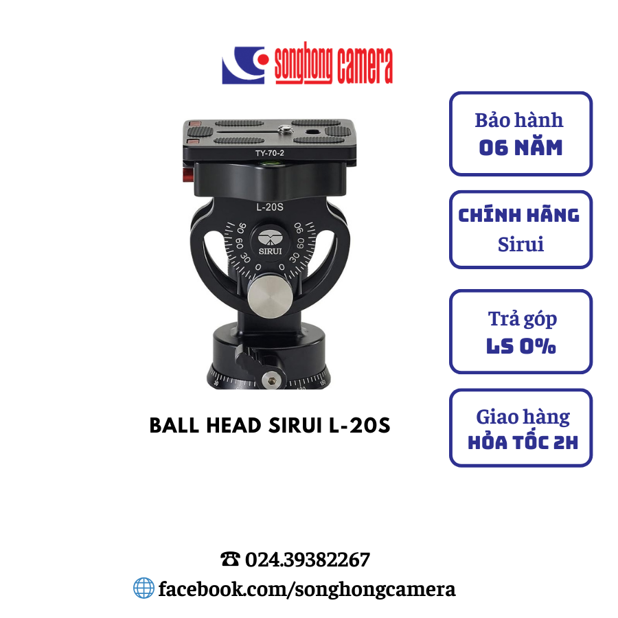 Ballhead Sirui L-20S (Pan/Tilt Head)