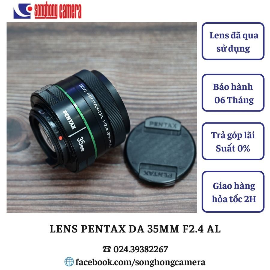 Lens Pentax DA 35mm F2.4 AL ( 96% )