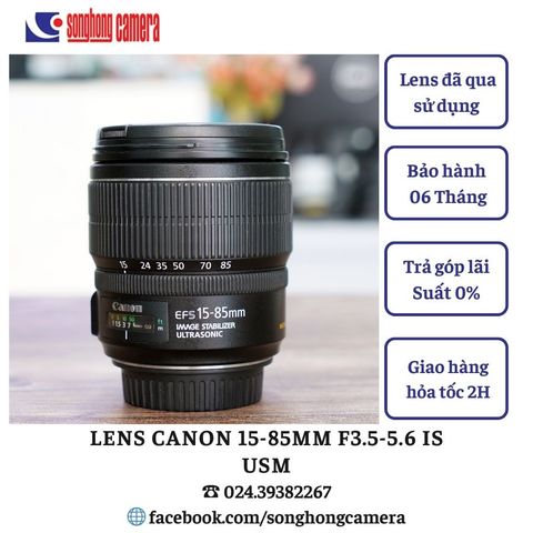 Lens Canon 15-85mm F3.5-5.6 IS USM ( 97% )