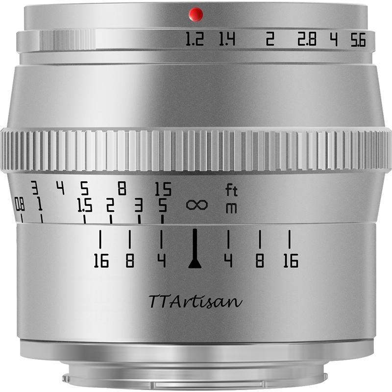 Ống kính Ttartisan 50mm f1.2 for Sony E (Silver)