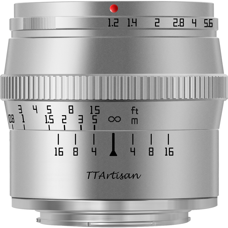 Ống kính Ttartisan 50mm f1.2 for Canon EOS M (Silver)