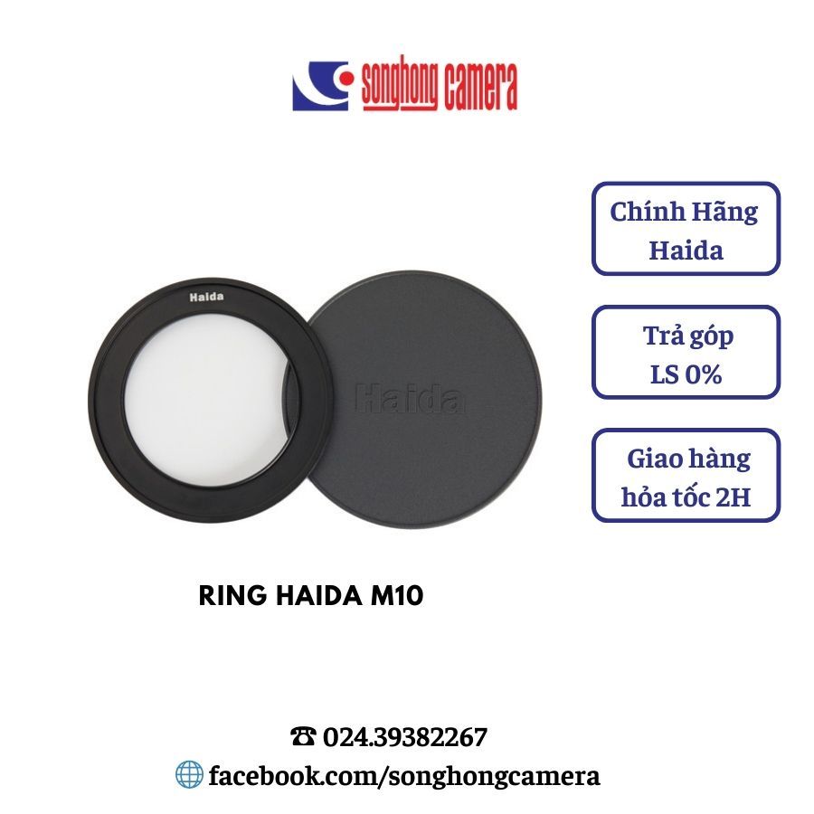 Adapter ring 82mm cho holder Haida M10 (kèm nắp đậy) - HD4251