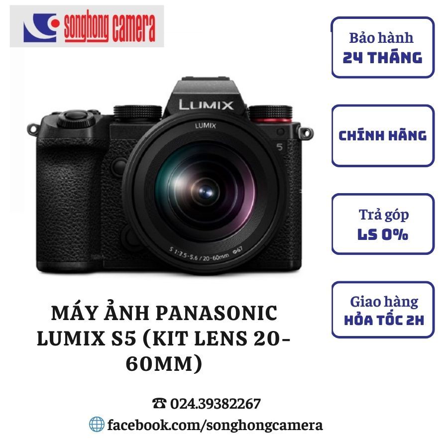 Máy Ảnh Panasonic Lumix S5 (Kit lens 20-60mm, mới 100%)